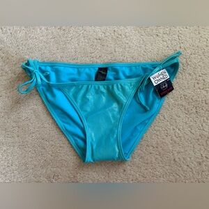 Turquoise metallic bikini bottom, size XL